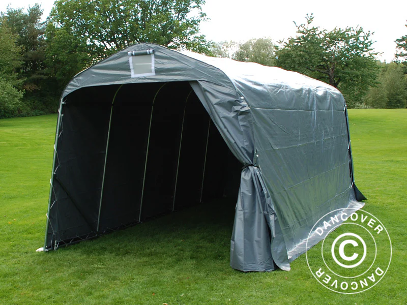 Opbevaringstelt PRO 2,4x6x2,34m PVC, Grå - Image 3