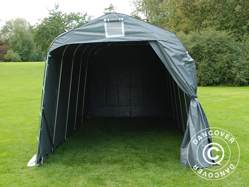 Opbevaringstelt PRO 2,4x6x2,34m PVC, Grå - Image 4