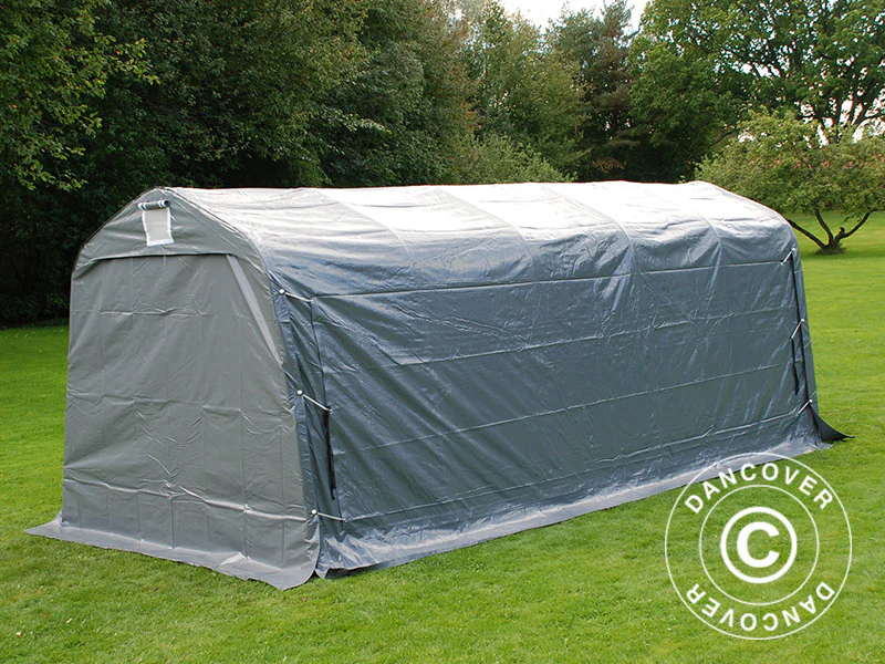 Opbevaringstelt PRO 2,4x6x2,34m PVC, Grå - Image 5