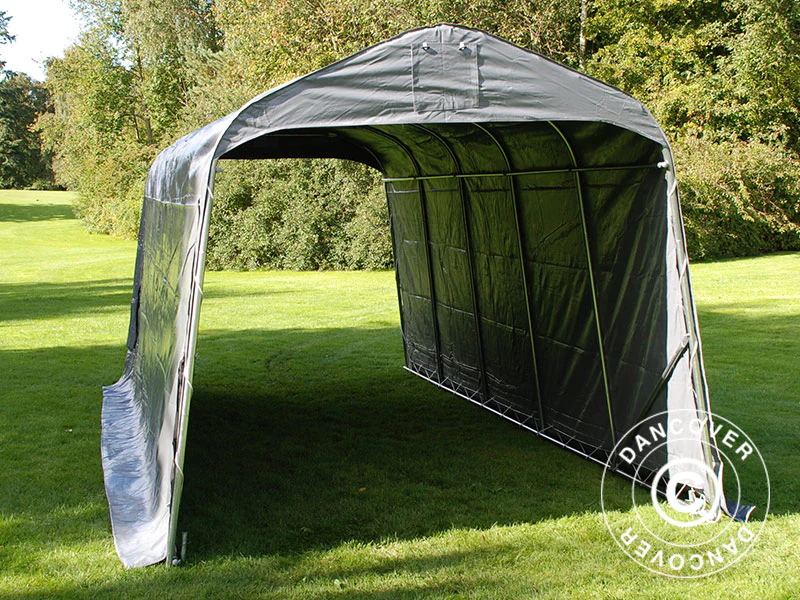 Opbevaringstelt PRO 2,4x6x2,34m PVC, Grå - Image 8