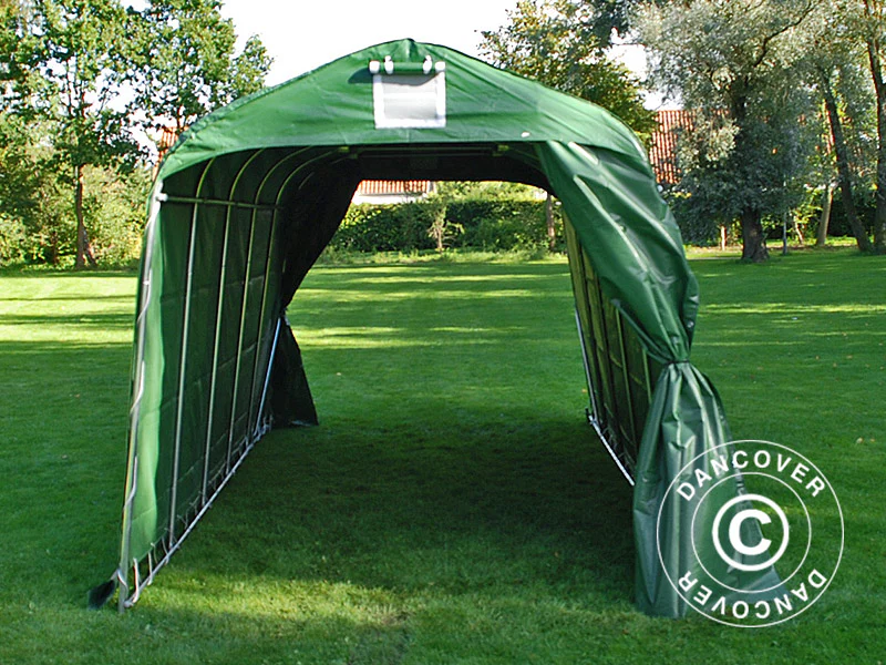 Opbevaringstelt PRO 2,4x6x2,34m PVC, Grøn - Image 5