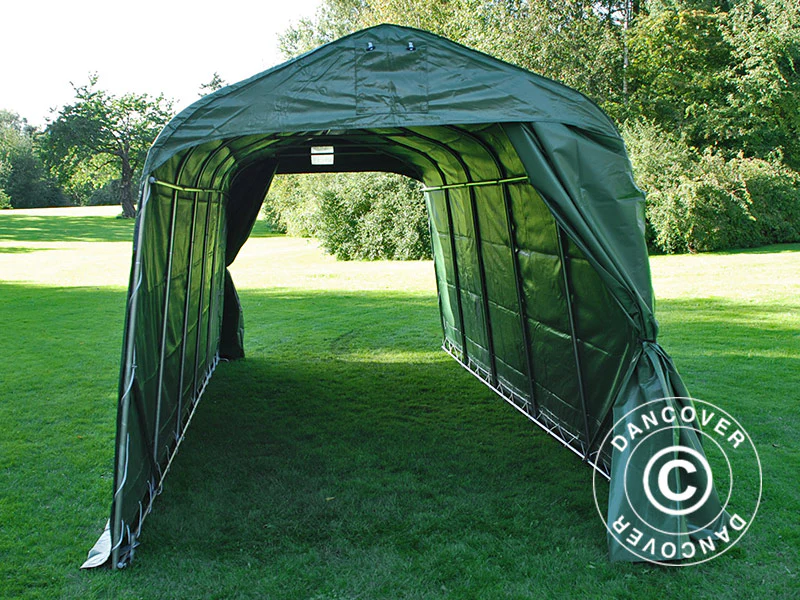 Opbevaringstelt PRO 2,4x6x2,34m PVC, Grøn - Image 7