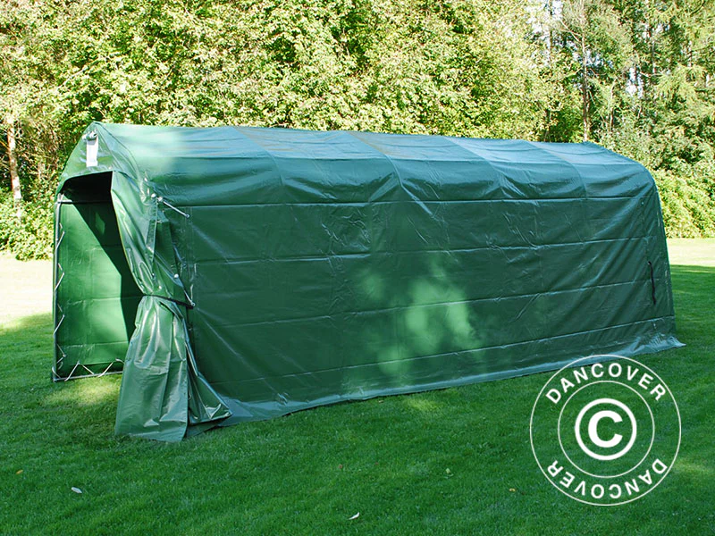 Opbevaringstelt PRO 2,4x6x2,34m PVC, Grøn - Image 8
