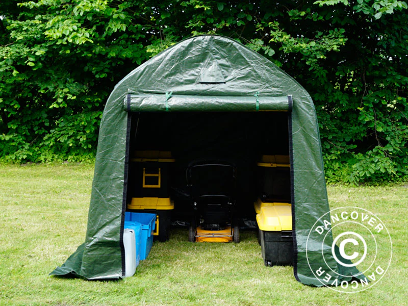 Opbevaringstelt PRO 2x2x2m PE, Grøn - Image 12