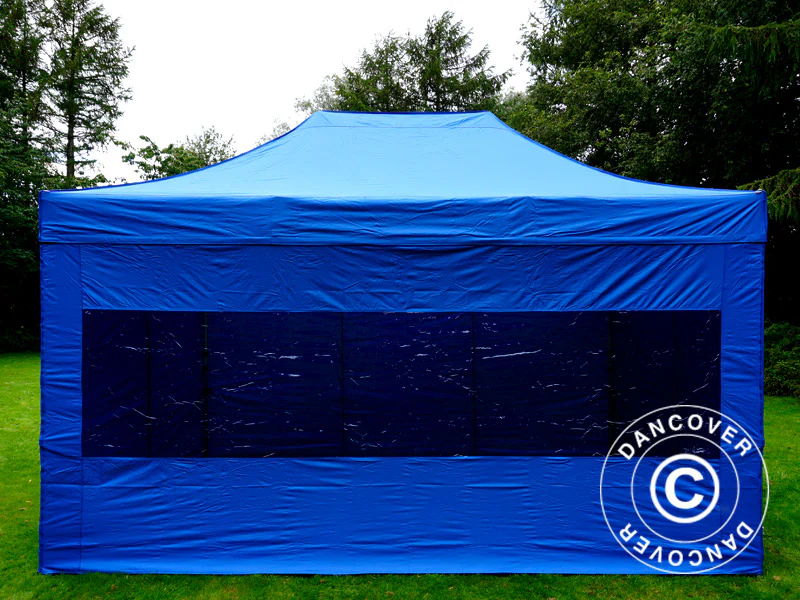 Foldetelt FleXtents PRO Steel 3x4,5m, Blå, inkl. 4 sider - Image 3