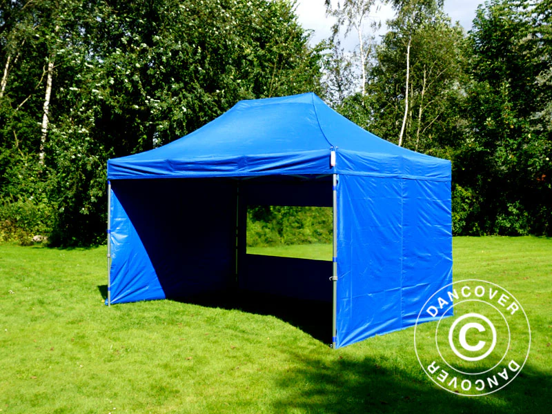 Foldetelt FleXtents PRO Steel 3x4,5m, Blå, inkl. 4 sider - Image 7