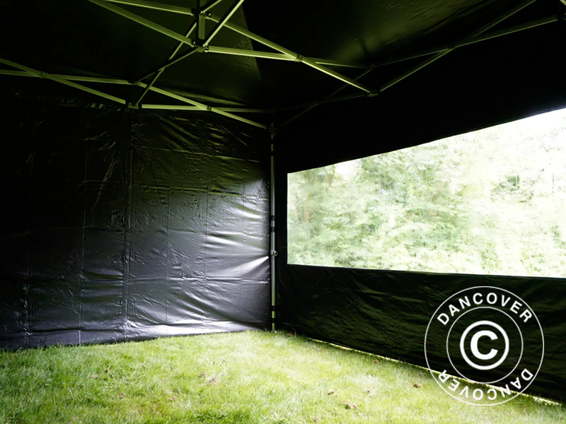 Foldetelt FleXtents PRO Steel 3x4,5m, Sort, inkl. 4 sider - Image 12