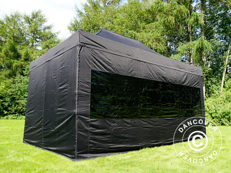 Foldetelt FleXtents PRO Steel 3x4,5m, Sort, inkl. 4 sider - Image 6