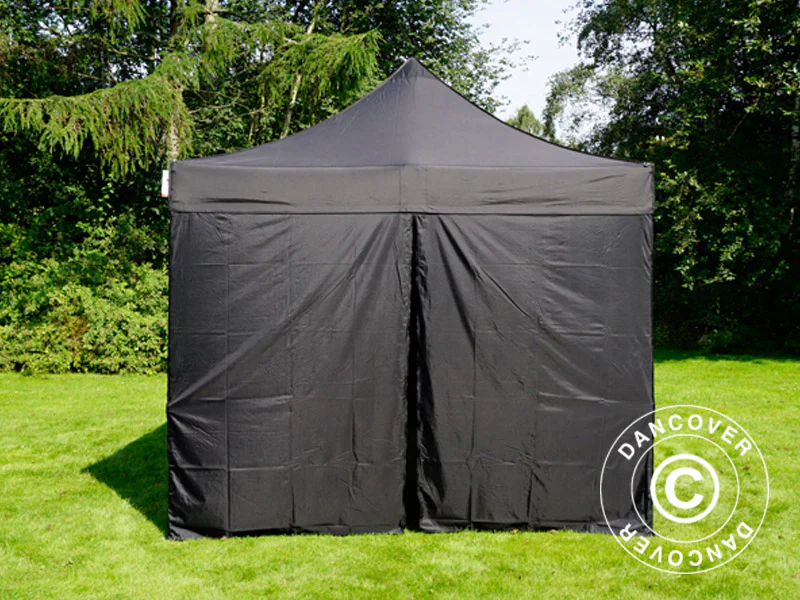 Foldetelt FleXtents PRO Steel 3x4,5m, Sort, inkl. 4 sider - Image 9