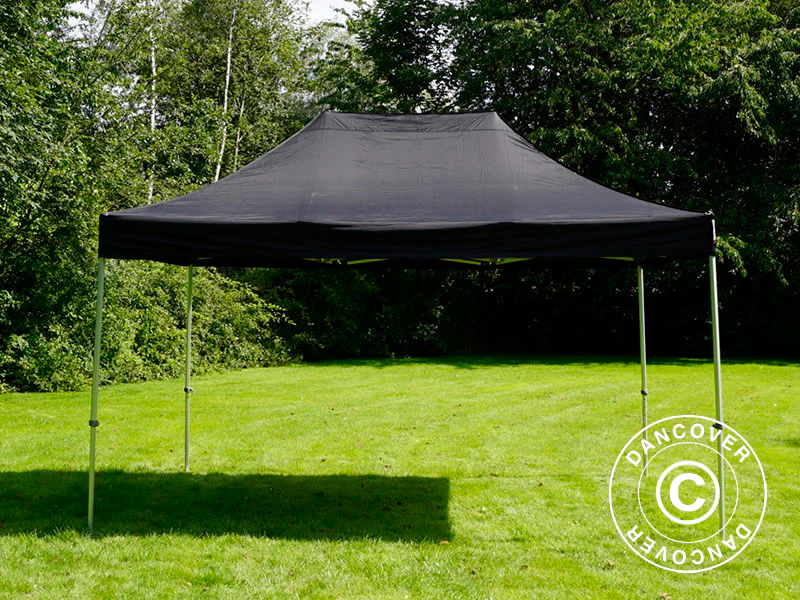 Foldetelt FleXtents Steel 3x4,5m, Sort, inkl. 4 sider - Image 5