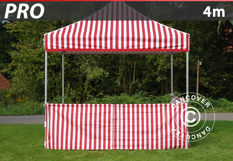 Halvvæg til FleXtents PRO, 4m, Stribet - Image 2