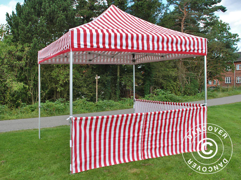 Halvvæg til FleXtents PRO, 4m, Stribet - Image 4