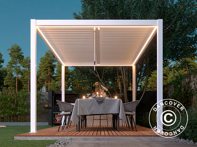 LED strips til San Pablo pergola 3x5,8m, 6 stk., Varm hvid - Image 5