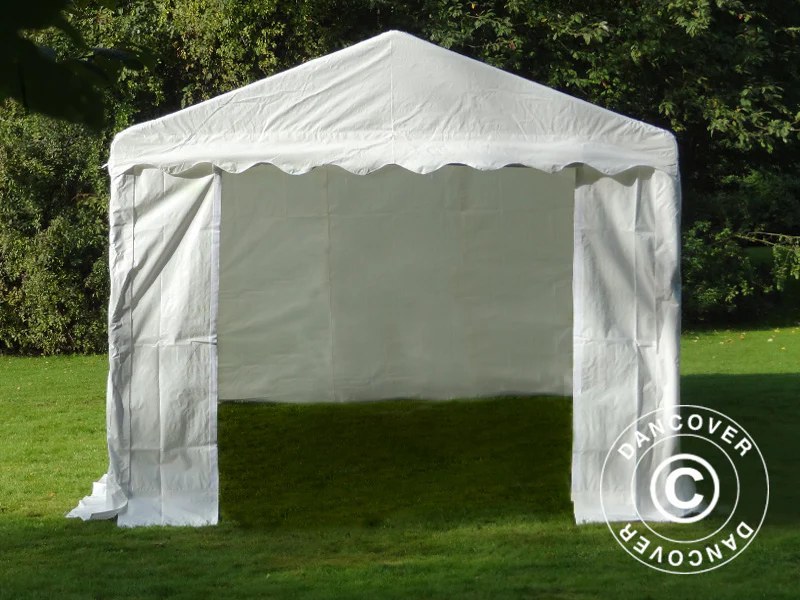 Opbevaringstelt Basic 2-i-1, 3x6m PE 700, Hvid - Image 4