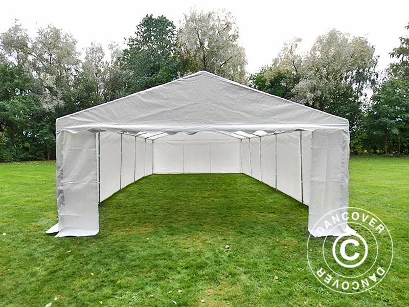 Opbevaringstelt Basic 2-i-1, 4x10m PE 700, Hvid - Image 4