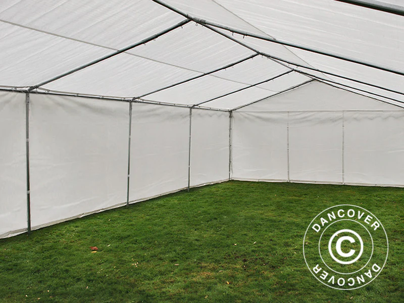 Opbevaringstelt Basic 2-i-1, 4x10m PE 700, Hvid - Image 5