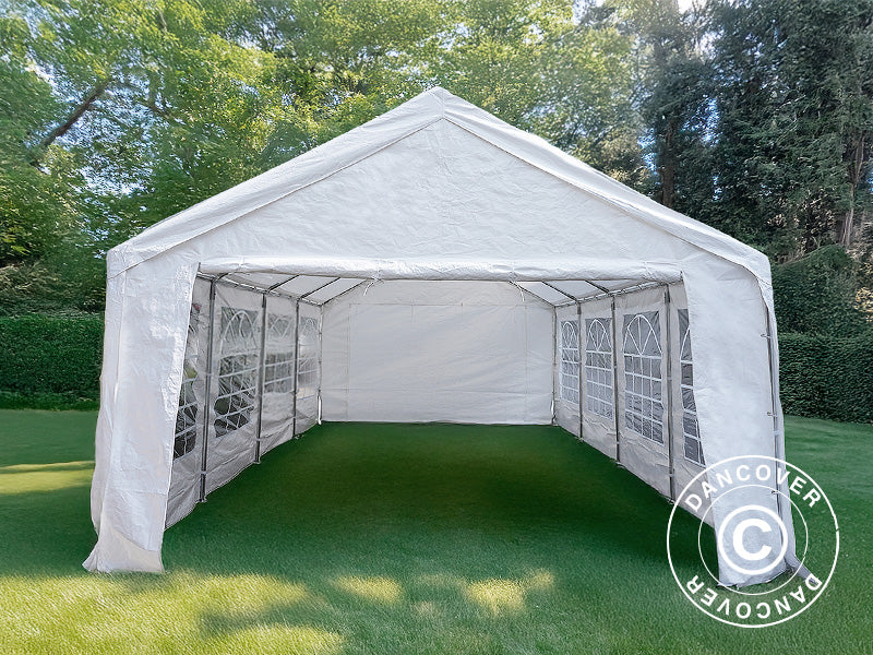 Partytelt Basic 4x10m PE 500, Hvid - Image 3