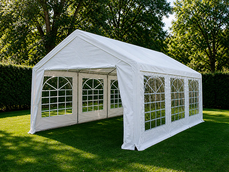 Partytelt Basic 4x6m PE 500, Hvid - Image 2