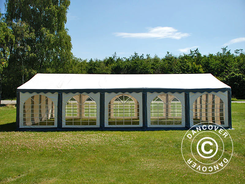 Partytelt Exclusive 6x10m PVC 900, Grå/Hvid - Image 10