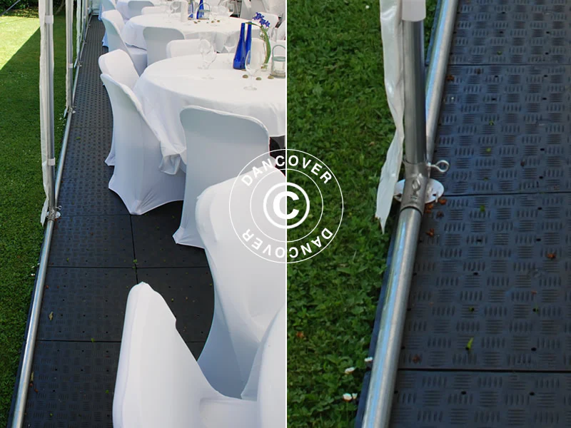 Partytelt Exclusive 6x12m PVC 900, Grå/Hvid - Image 16