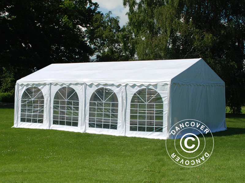 Partytelt SEMI PRO Plus 6x8m PVC 900, Hvid - Image 3