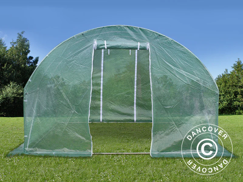 Polytunnel Drivhus 3x3x2m, 9m², Grøn - Image 3