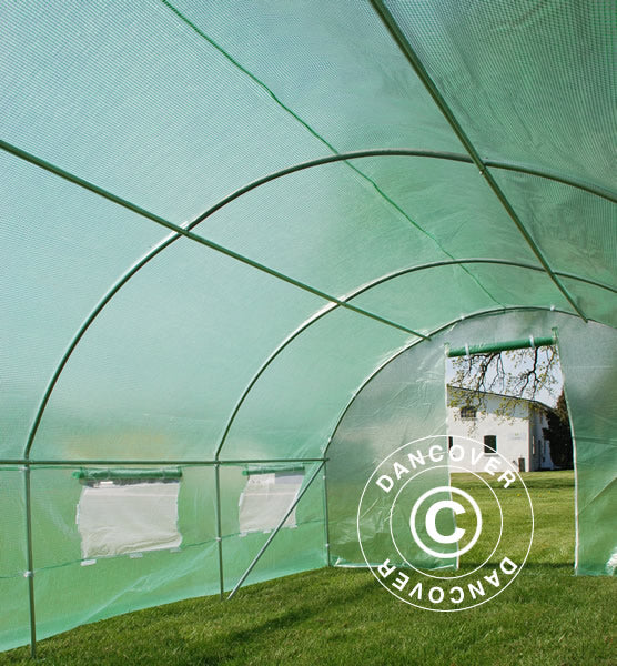 Polytunnel Drivhus 3x3x2m, 9m², Grøn - Image 9