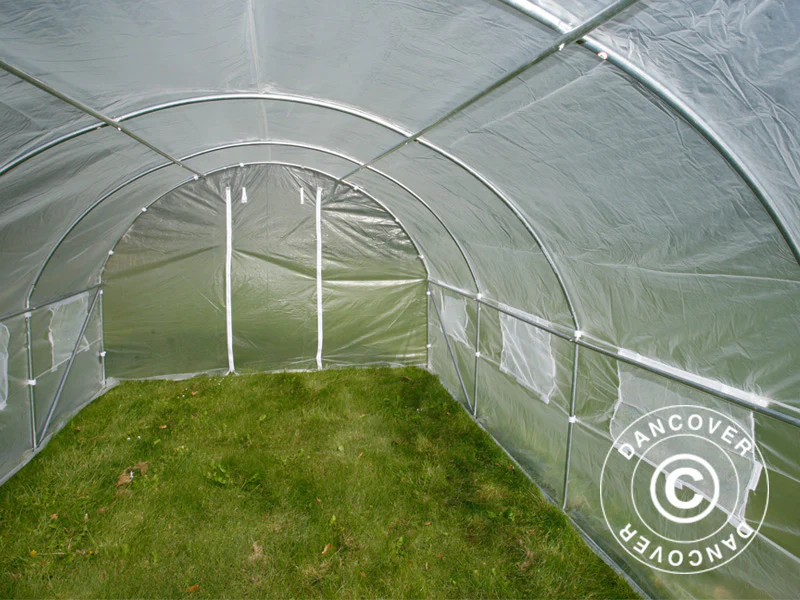 Polytunnel Drivhus 3x6x2m, 18m², Transparent - Image 10