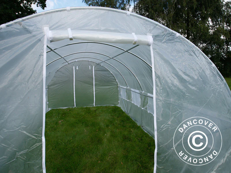 Polytunnel Drivhus 3x6x2m, 18m², Transparent - Image 7