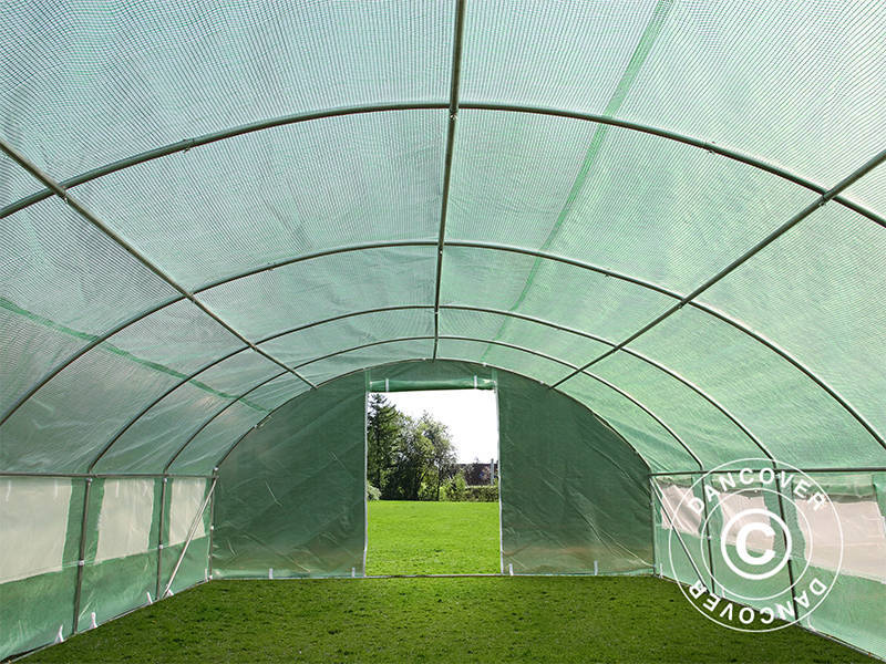 Polytunnel Drivhus 4x6,6x2m, 26,4m², Grøn - Image 7