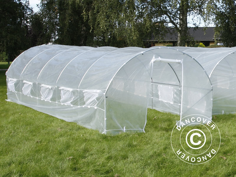 Polytunnel Drivhus 4x6,6x2m, 26,4m², Transparent - Image 5