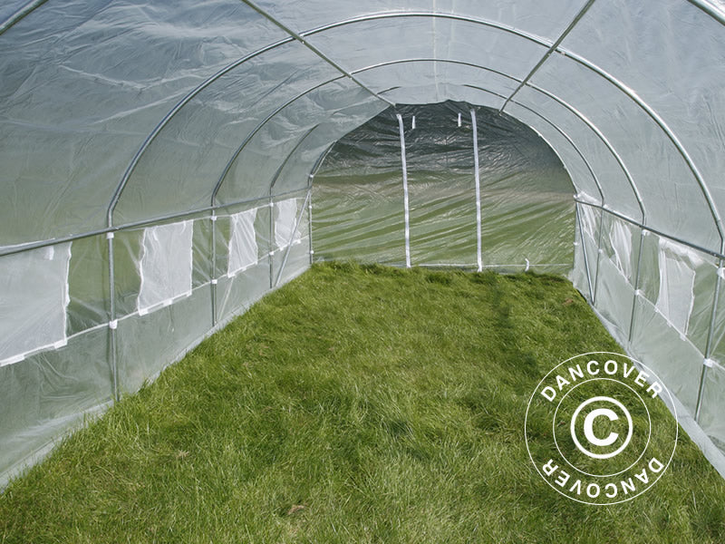Polytunnel Drivhus 4x6,6x2m, 26,4m², Transparent - Image 6