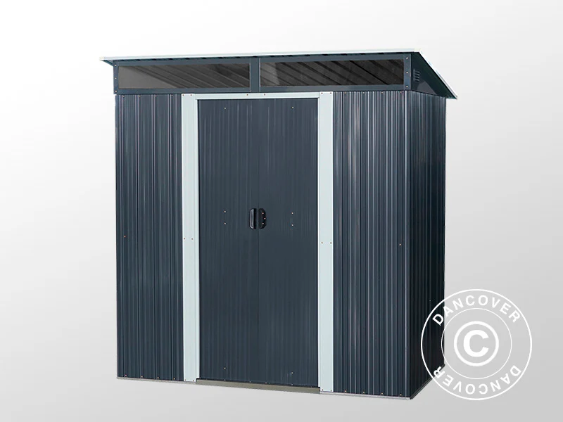 Redskabsskur med ovenlys 1,95x1,21x1,96m, 2,35m², ProShed®, Antracit/Hvid - Image 4