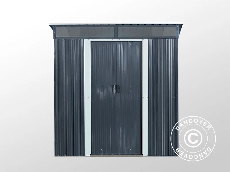 Redskabsskur med ovenlys 1,95x1,21x1,96m, 2,35m², ProShed®, Antracit/Hvid - Image 5