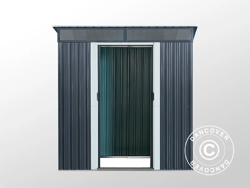 Redskabsskur med ovenlys 1,95x1,21x1,96m, 2,35m², ProShed®, Antracit/Hvid - Image 6