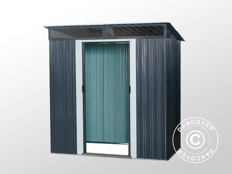 Redskabsskur med ovenlys 1,95x1,21x1,96m, 2,35m², ProShed®, Antracit/Hvid - Image 7