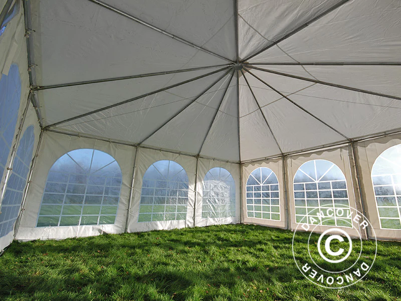 Pagodetelt Exclusive 6x6m PVC, Hvid - Image 10