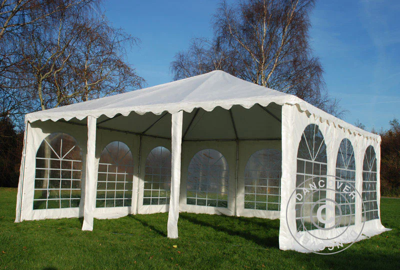 Pagodetelt Exclusive 6x6m PVC, Hvid - Image 11