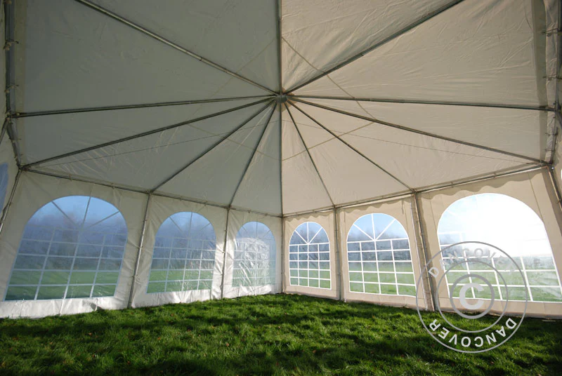 Pagodetelt Exclusive 6x6m PVC, Hvid - Image 12