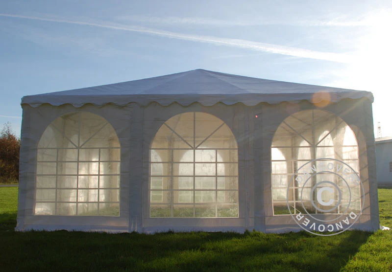Pagodetelt Exclusive 6x6m PVC, Hvid - Image 13