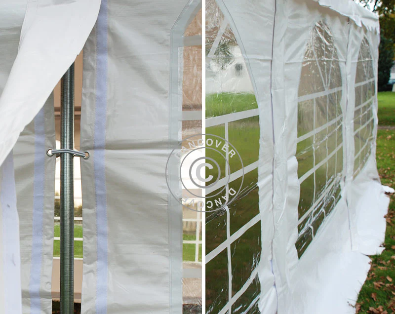 Pagodetelt Exclusive 6x6m PVC, Hvid - Image 14