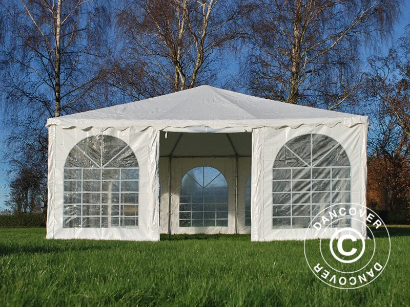 Pagodetelt Exclusive 6x6m PVC, Hvid - Image 3