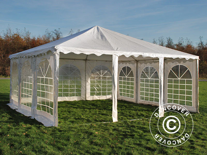 Pagodetelt Exclusive 6x6m PVC, Hvid - Image 4