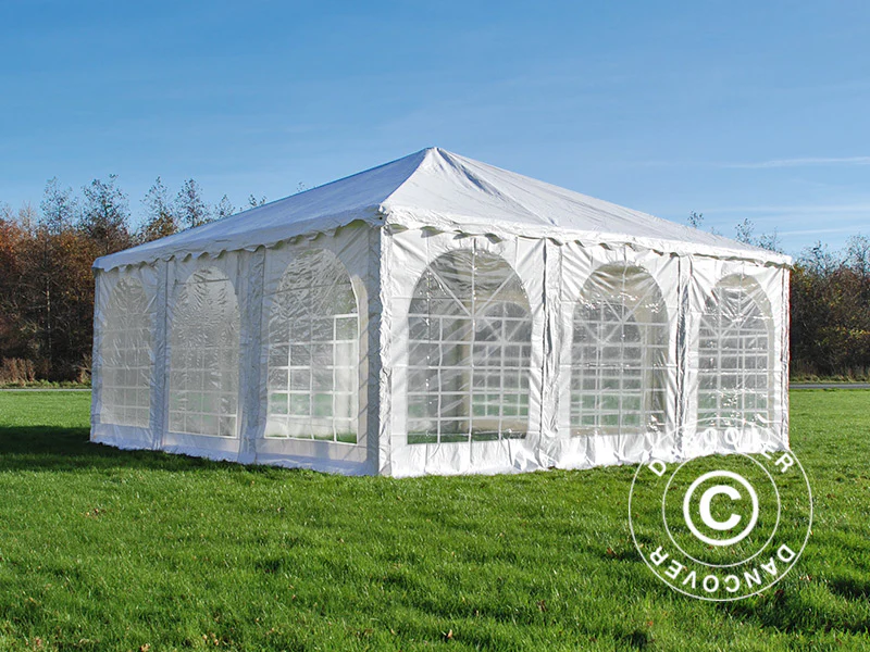 Pagodetelt Exclusive 6x6m PVC, Hvid - Image 5