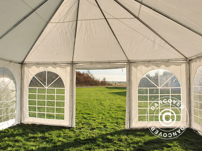 Pagodetelt Exclusive 6x6m PVC, Hvid - Image 6