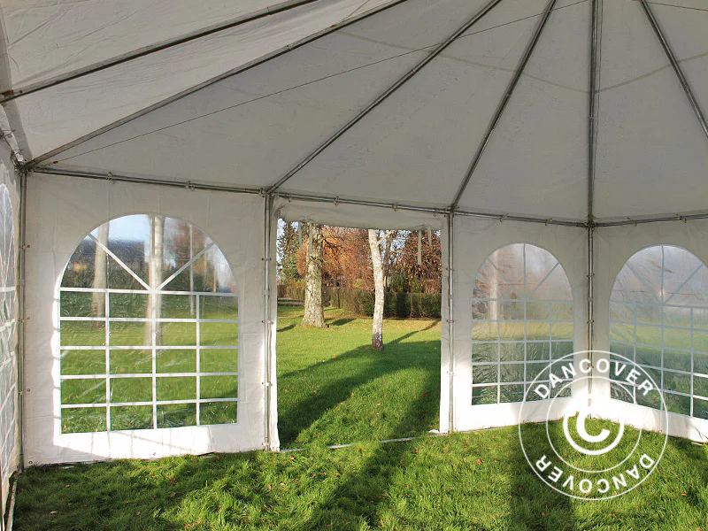 Pagodetelt Exclusive 7x7m PVC, Hvid - Image 10