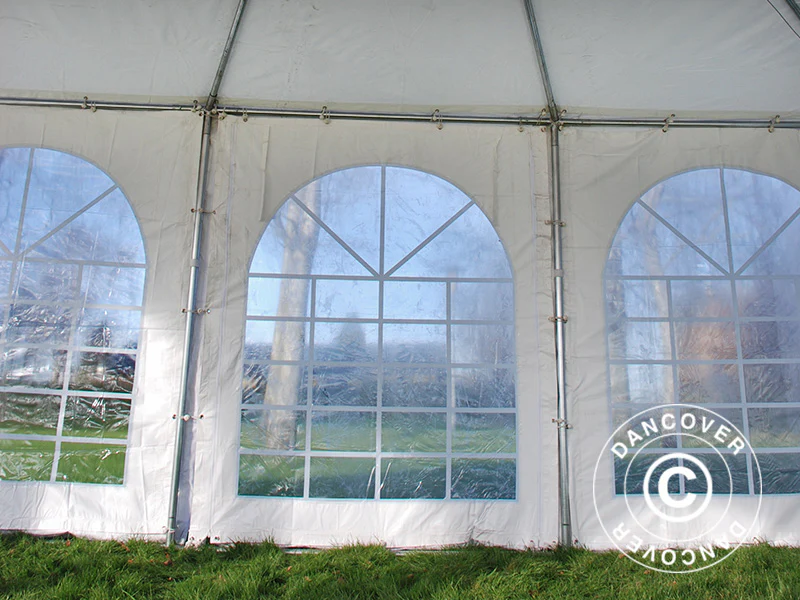 Pagodetelt Exclusive 7x7m PVC, Hvid - Image 12