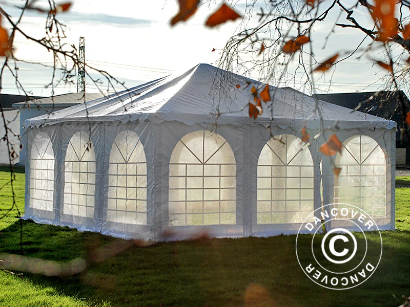 Pagodetelt Exclusive 7x7m PVC, Hvid - Image 7