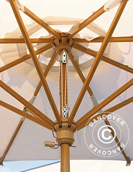 Parasol Palladio Standard med frise, 3x4m, Natur - Image 4