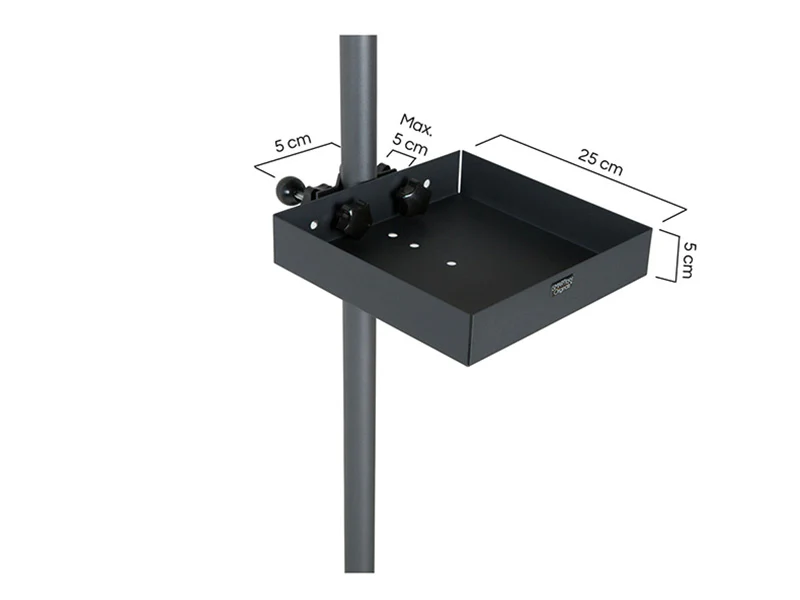 Parasolbord, 25x25cm, Sort, 1 stk. - Image 6